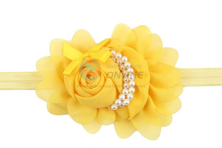 China Supplies Wholesale Rose Flower Hairband For Newborn