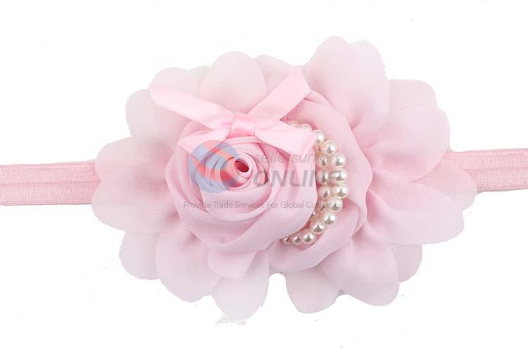 China Supplies Wholesale Rose Flower Hairband For Newborn