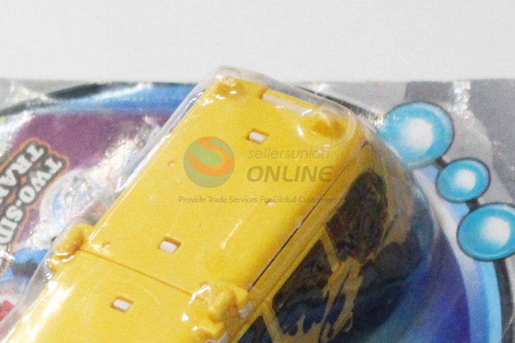 Customized New Arrival Two-Sided Transform Car Toys