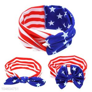 American Flag Elastic Headband