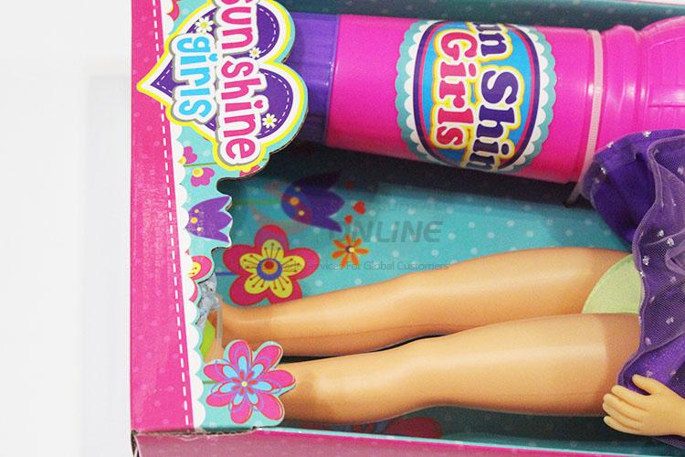 Factory Direct Cartoon Girl Model Doll Toy with Microphone