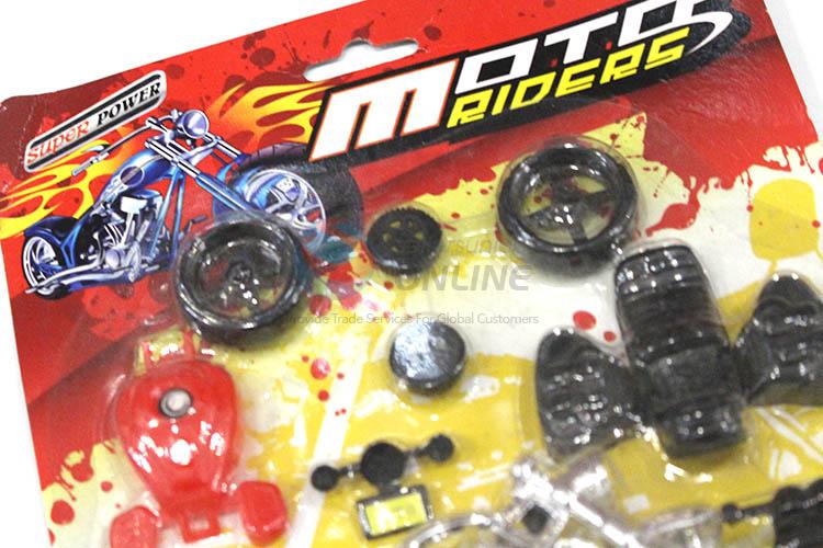 New Design Plastic Assembly Motorcycle Childrens Diy Toy Car