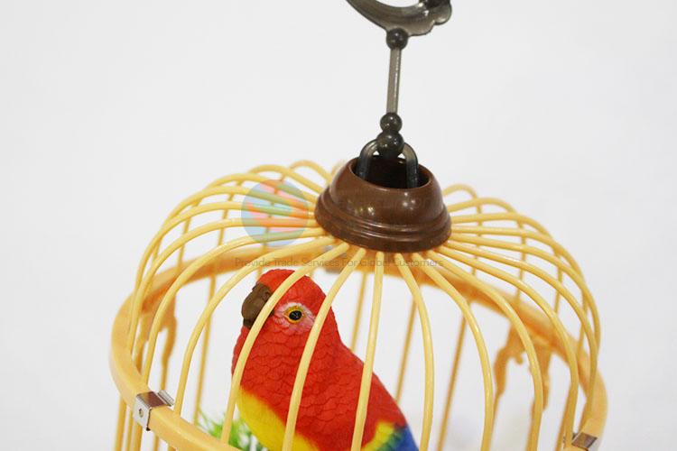 Promotional Gift Simulated Bird Plastic Bird with Birdcage