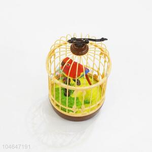 Promotional Gift Simulated Bird Plastic Bird with Birdcage