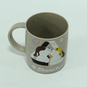 Wholesale low price cute dog printing water cup