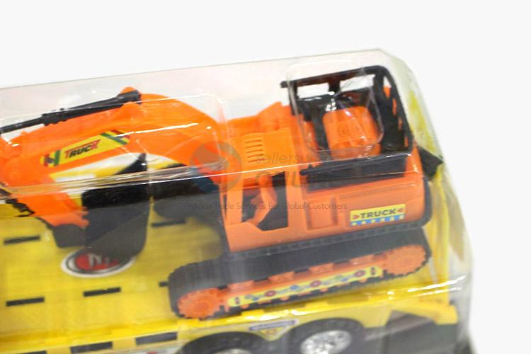 Cheap wholesale trailer excavator set toy car