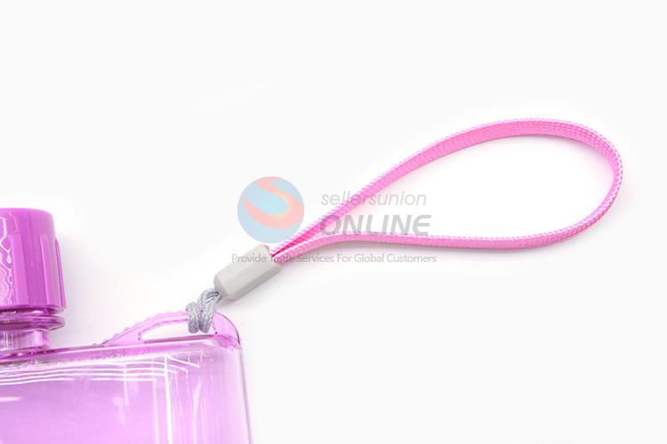 Wholesale cheap flask shape plastic water bottle