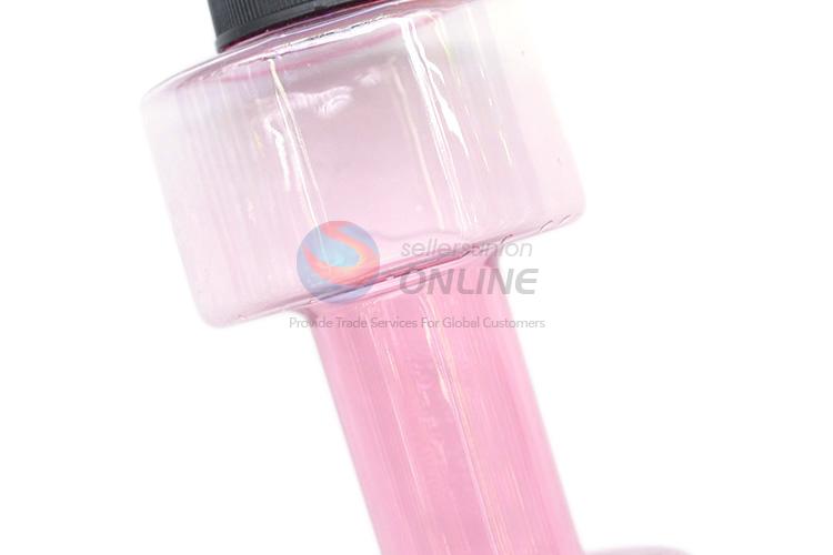 Creative dumbbell shape plastic water bottle drinking bottle