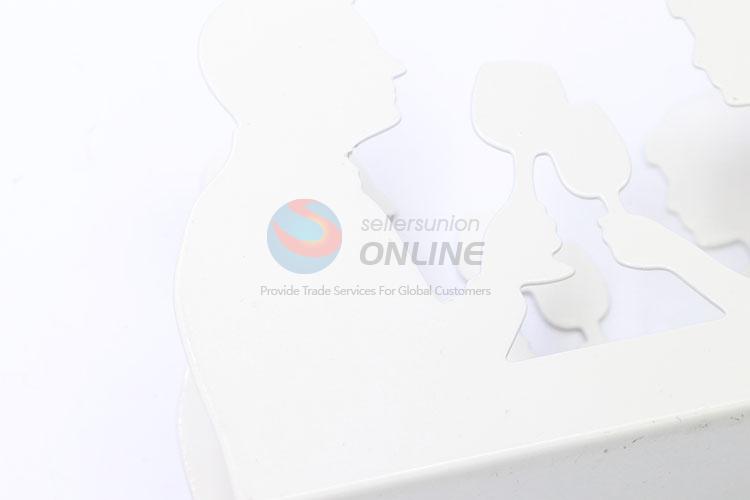 Serviceable Couple Shaped White Color Napkin Holder