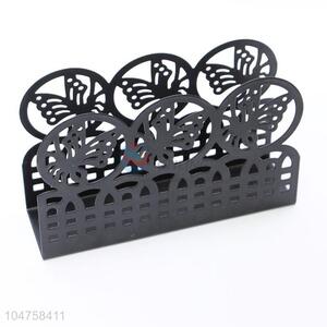 Hot Competitive Price Black Color Iron Napkin Holder Towel Rack