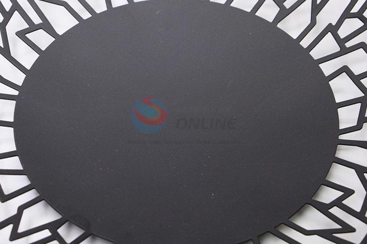 Black Color Hollow-out Fruit Dish Dessert Plate