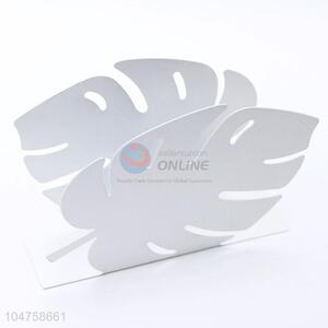 Wholesale Nice White Color Leaf Shaped Napkin Rings Dining Table Decoration