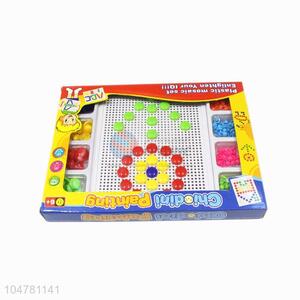 High quality promotional educational toy mashroom nails puzzle toy