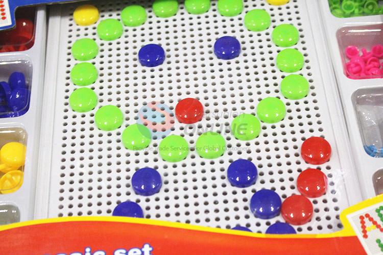 High grade custom educational toy mashroom nails puzzle toy