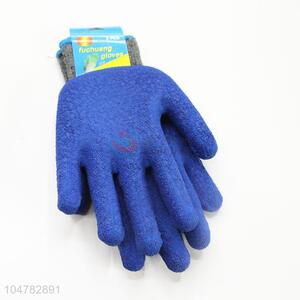 Labor Protection Safety Working Equipment Nylon Blue Color Gloves