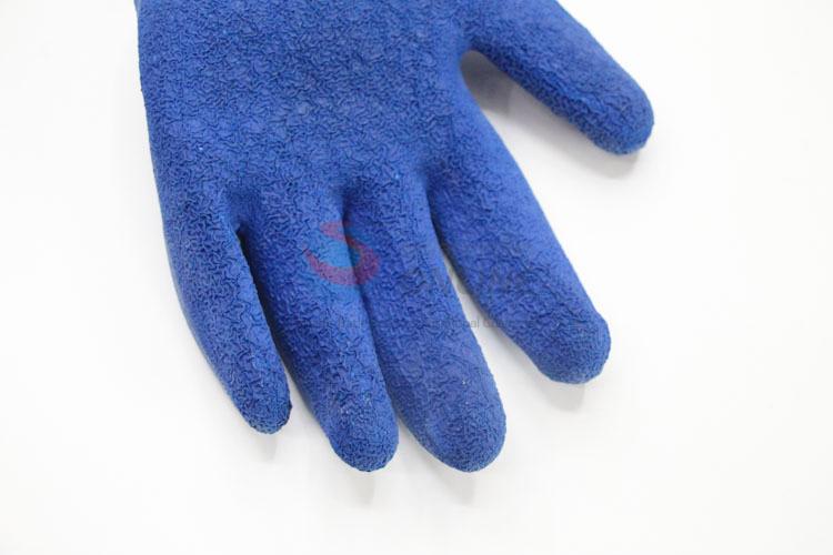 Blue Color Nylon Working Gloves Protective Gloves Safety Gloves