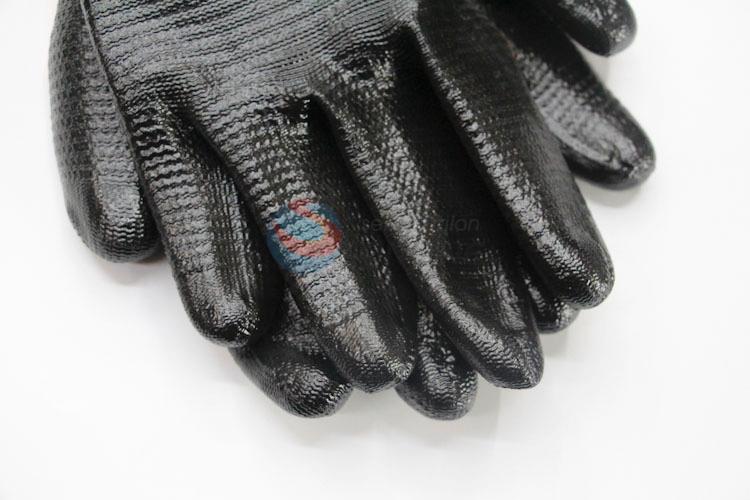 Bottom Prices Black Color Welding Nylon Work Gloves Labor Glove