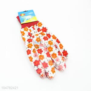 Flower Printed Safety Gloves Gardening Gloves Working Gloves