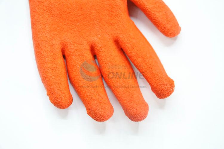 Orange Color Nylon Working Gloves Protective Gloves Safety Gloves