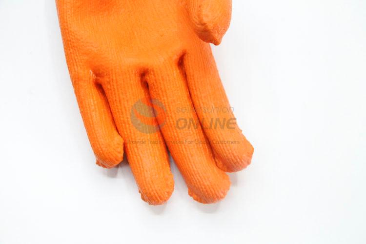 Orange Color Nylon Working Gloves Safety Gloves Protective Gloves