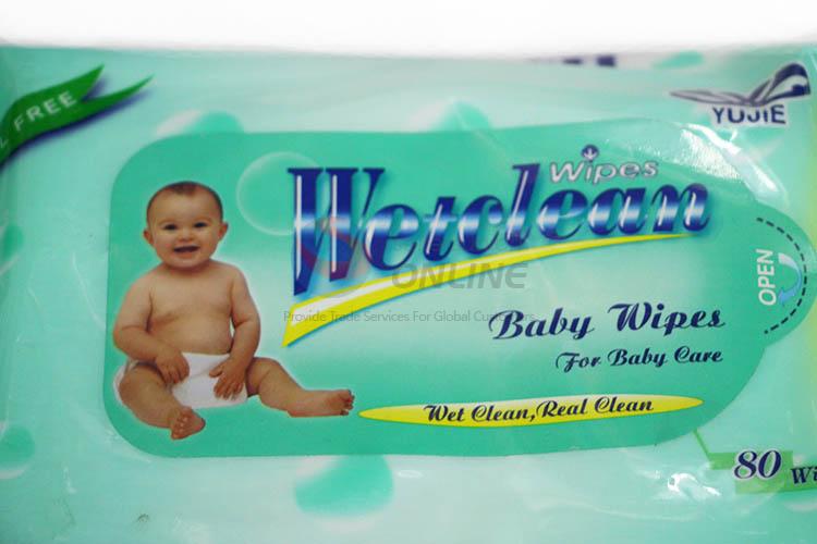 Best Sale 80 Pcs Baby Wipes Wet Tissue Cleaning Wipes