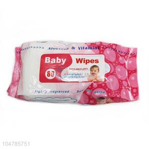 Fashion Cheap 80 Pcs Baby Wipes Wet Tissue with Box