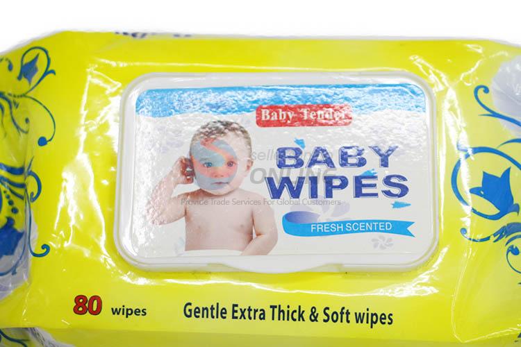 Promotional Custom 80 Pcs Baby Wipes Wet Tissue with Cover