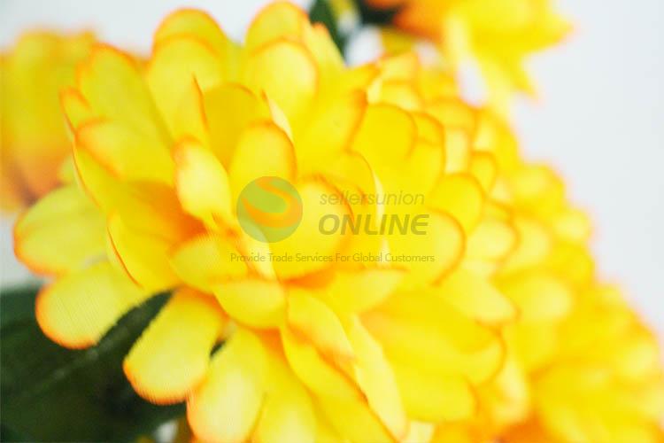 Yellow Color Beautiful Flower for Home Wedding Party Craft Decoration