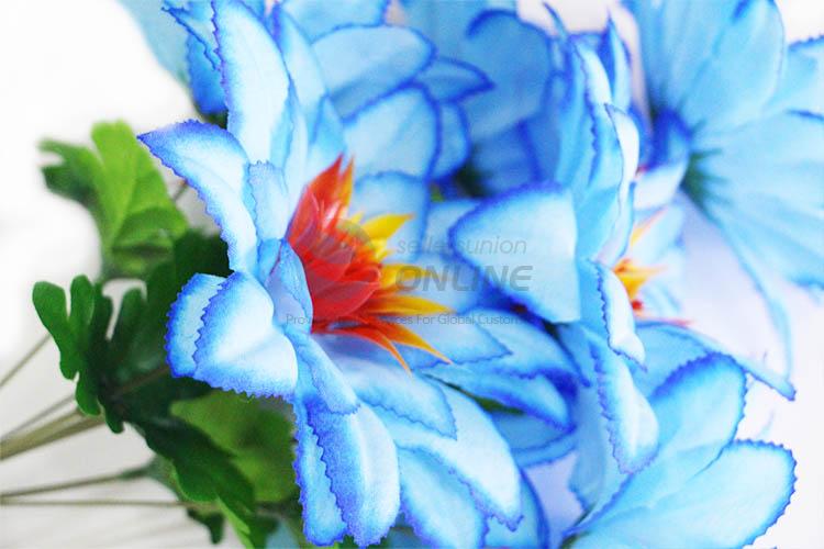 Little Blue Color Fake Flower for Home Decoration