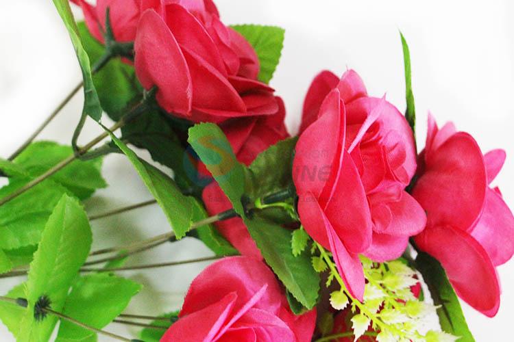 Red Color Artificial Red Roses Decoration Charm Artificial Flowers