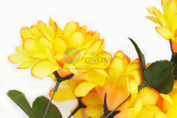 Yellow Color Beautiful Flower for Home Wedding Party Craft Decoration