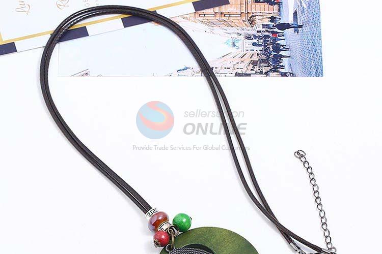 High sales vintage alloy pendant wooden necklaces