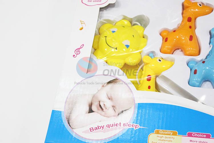 Premium quality giraffe shape music bed bell for infant