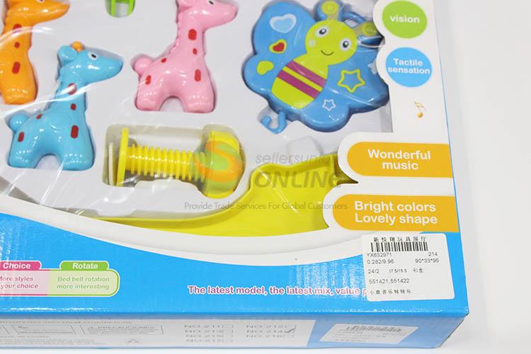 Premium quality giraffe shape music bed bell for infant