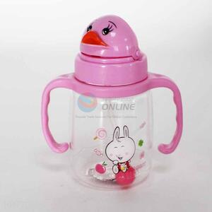 Plastic Girls Water Bottle with Handle