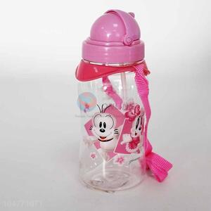 Plastic children drinking water bottle for girls