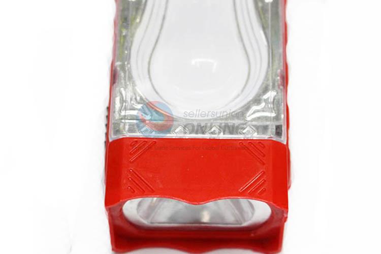 Red Color Plastic Multifunctional Household Bright Light with Battery