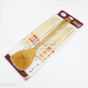 Wooden Chopsticks and Truner Set Kitchenware