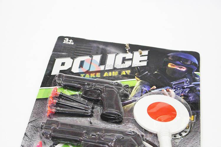 Factory Excellent Newest Soft Shooting Bullet Gun Police Set Toy For Kid