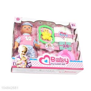 Low price funny sweet doll set with IC