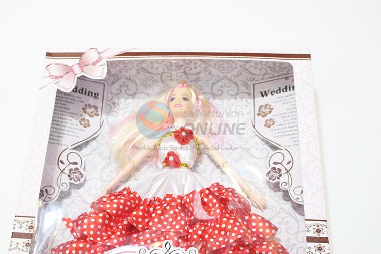 Popular Promotion Kids 11 Cun Wedding Dress Dolls Toys Set