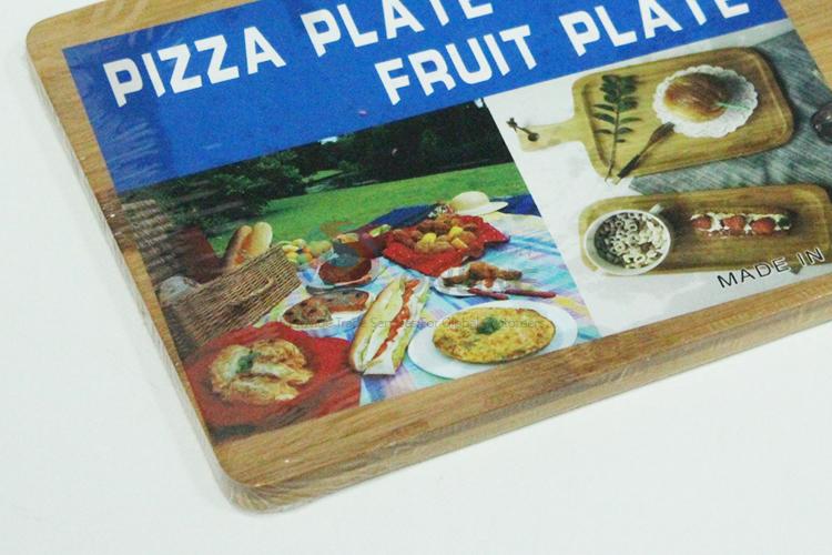 Wooden pizza plate