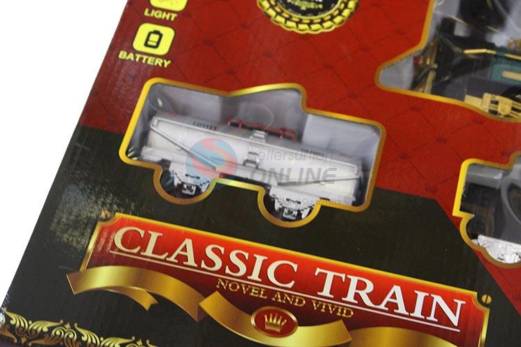 Factory sales kids train track toys with music