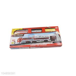 Low price kids electric train track toy