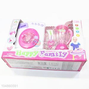 Kitchen Tableware Toys Simulation Soybean Milk Machine + Water Cooler + Coffee Machine + Bread Machine Cooking Girls Toys