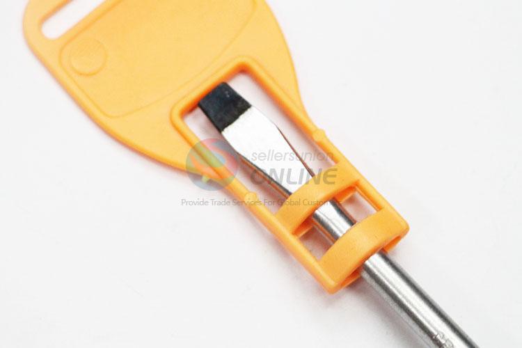 High Quality Plastic Handle Slottted Screwdriver with Protective Cover