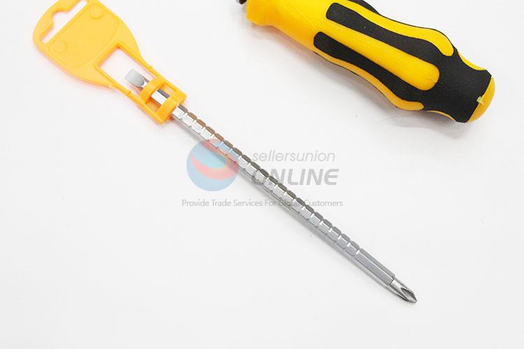 New Arrival Plastic Handle Retractable Dual-purpose Screwdrivers with Protective Cover