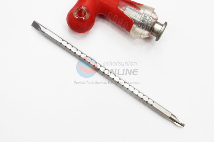 Useful Simple Plastic Handle Retractable Dual-purpose Screwdrivers with Protective Cover