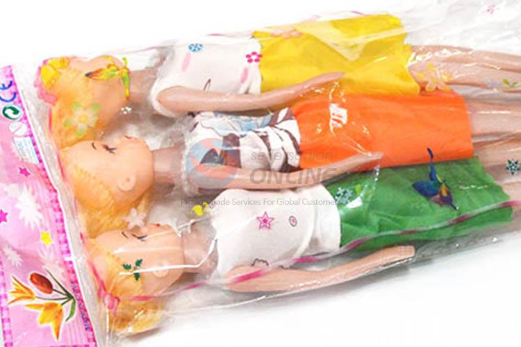 Best selling plastic 3pcs doll for girls