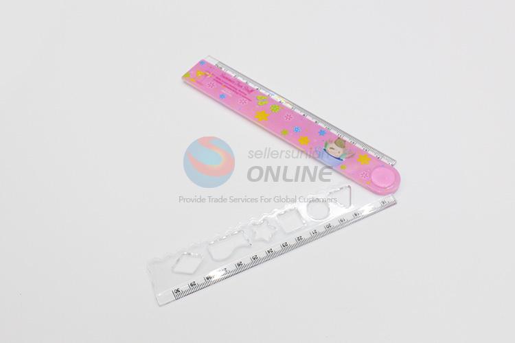 Wholesale Popular Transparent Scale Plastic Ruler for School Students